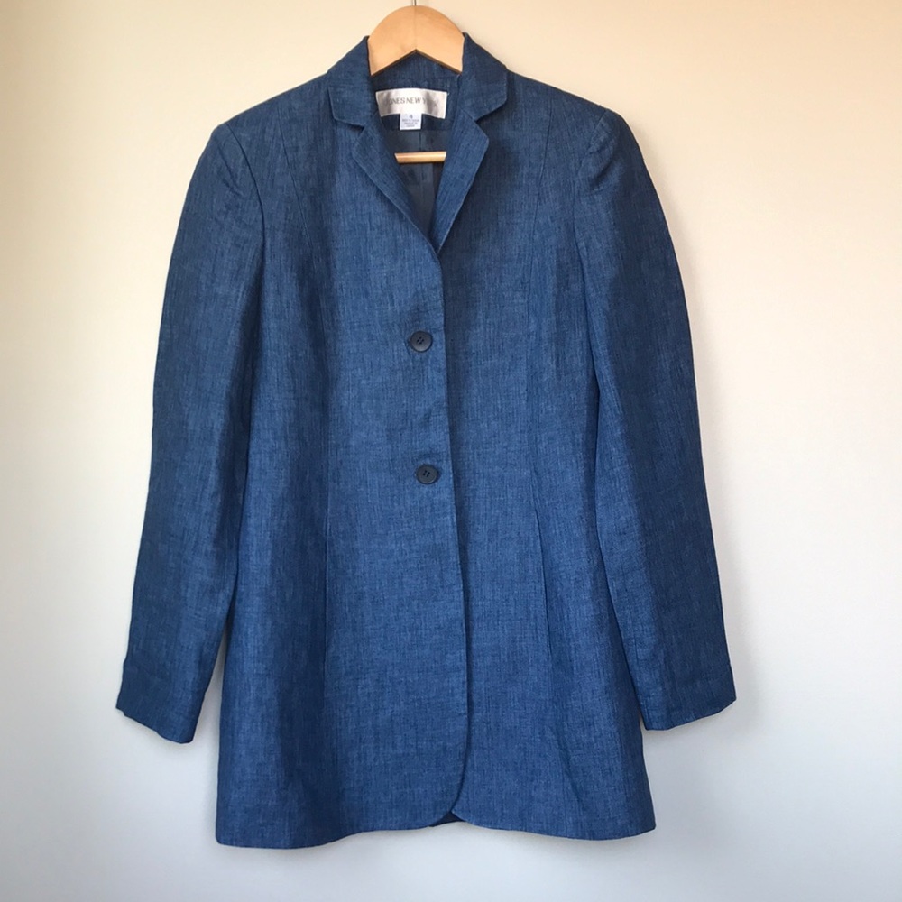 Jones New York chambray blazer/coat